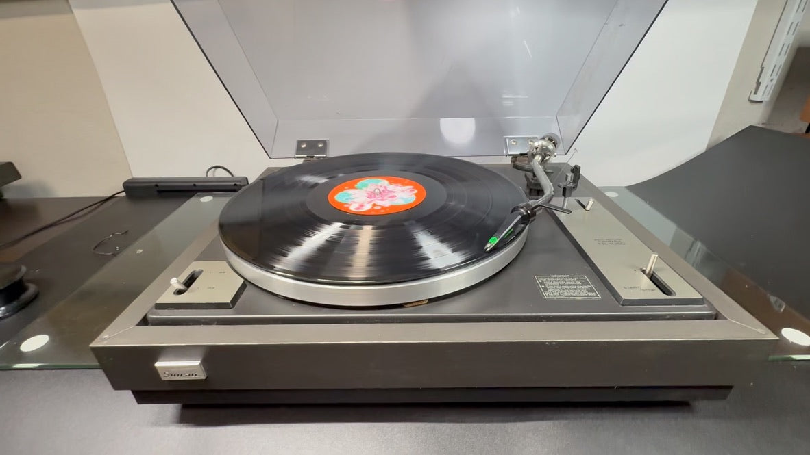 Sansui FR-1080 Belt Drive Turntable – Tested, Clean, Smooth Playback