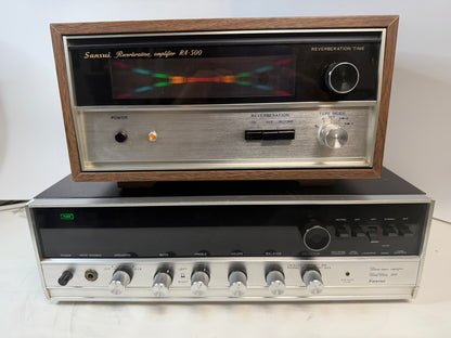 Sansui 800 Receiver & RA-500 Reverb Amp Vintage Stereo Bundle Tested