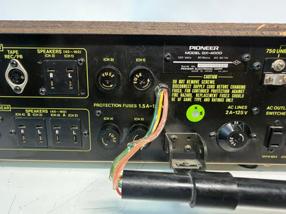 Pioneer QX-4000 4 Channel Quad Receiver Tested Working Vintage Read