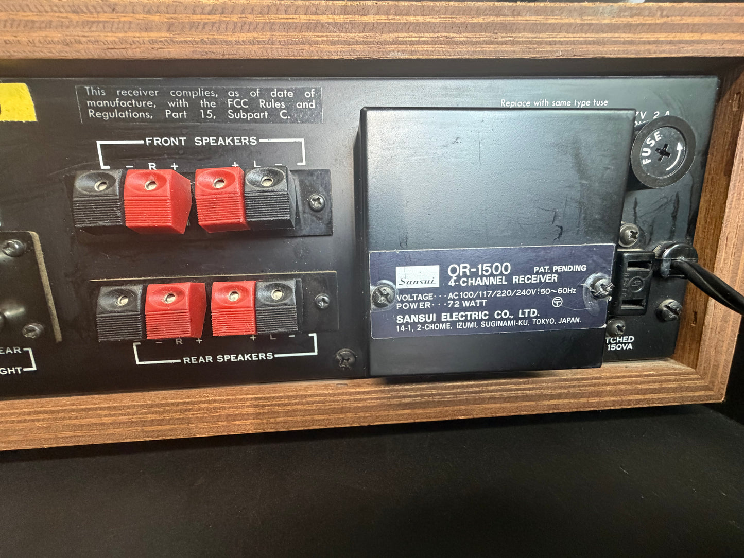 Sansui QR-1500 Quad Receiver – Serviced (DeoxIT), All Channels Tested – Quad