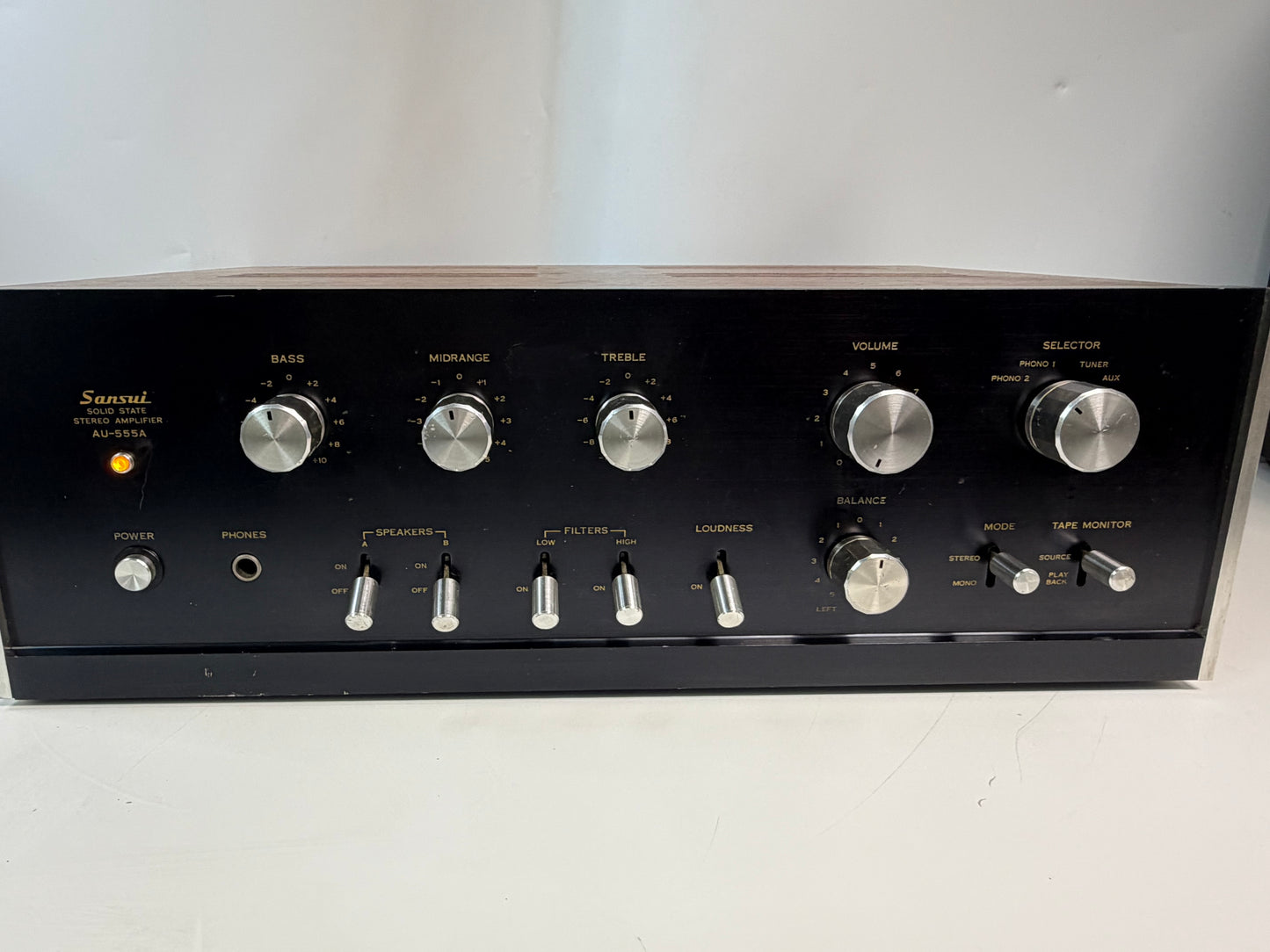 Sansui AU-555A Stereo Integrated Amplifier Serviced Working Vintage
