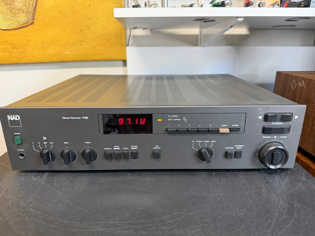 NAD 7130 High Current Stereo Receiver AM/FM Tuner Amplifier – Tested