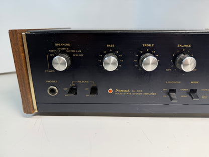 Sansui AU-505 + Technics SL-1950 Turntable Vintage Stereo System Tested