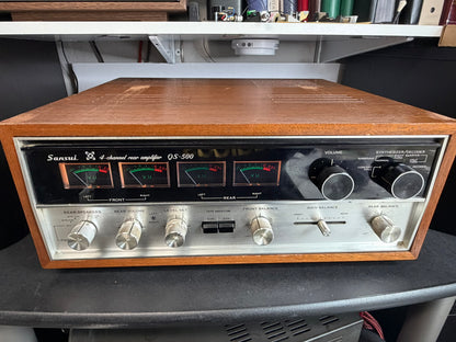 Sansui QS-500 Quad Decoder & Rear Amp – Serviced (DeoxIT), Fully Tested, Clean