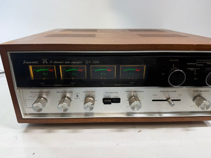Sansui QS-500 Quad Decoder & Rear Amp – Serviced (DeoxIT), Fully Tested, Clean