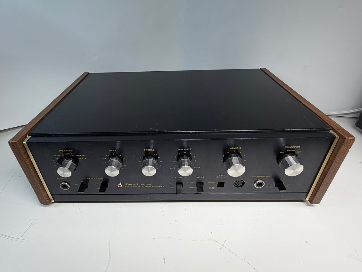 Sansui AU-505 Integrated Amplifier DeoxIT Cleaned Tested