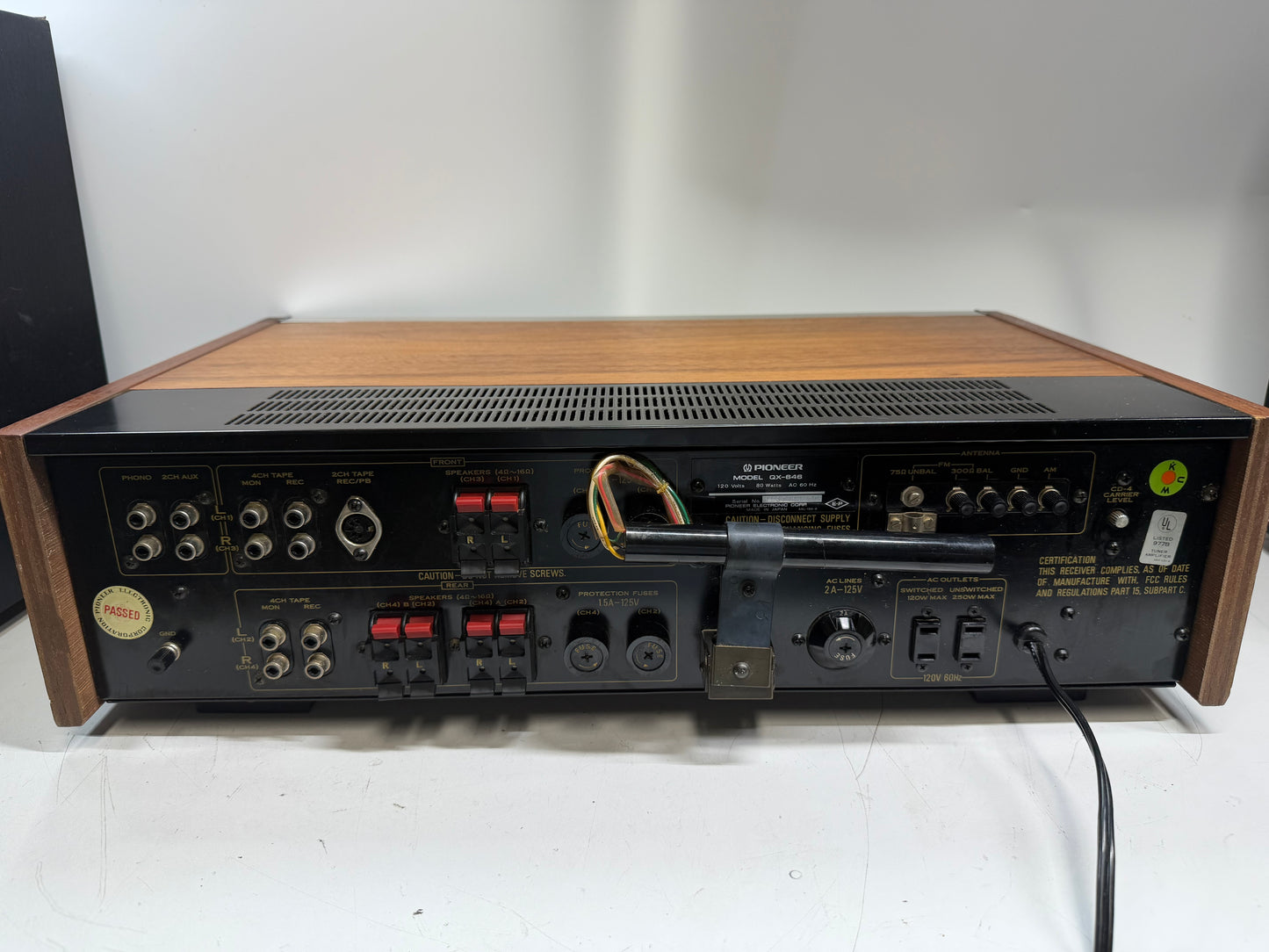 Pioneer QX-646 Quad Receiver Serviced DeoxIT New Lamps Tested Working