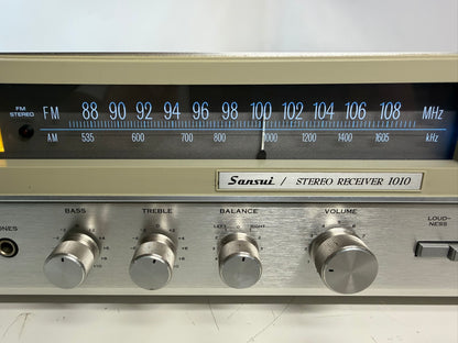 Sansui 1010 Stereo Receiver Custom Case Blue LED DeoxIT Serviced Vintage