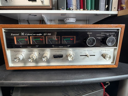 Sansui QS-500 Quad Decoder & Rear Amp – Serviced (DeoxIT), Fully Tested, Clean