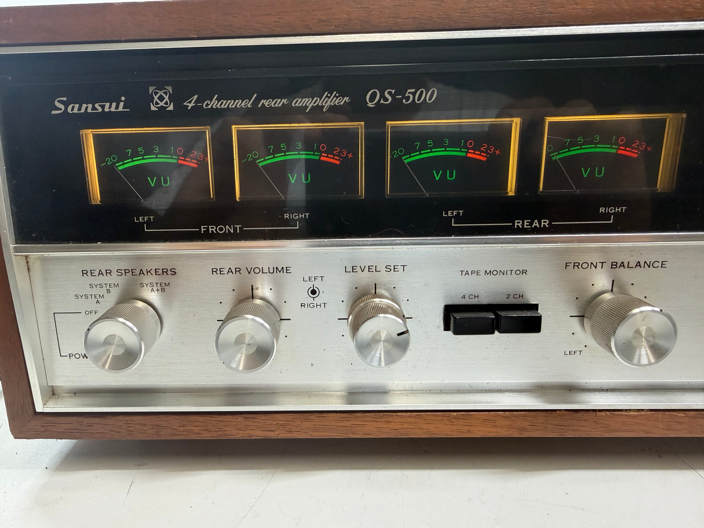 Sansui QS-500 Quad Decoder & Rear Amp – Serviced (DeoxIT), Fully Tested, Clean