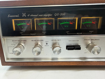 Sansui QS-500 Quad Decoder & Rear Amp – Serviced (DeoxIT), Fully Tested, Clean