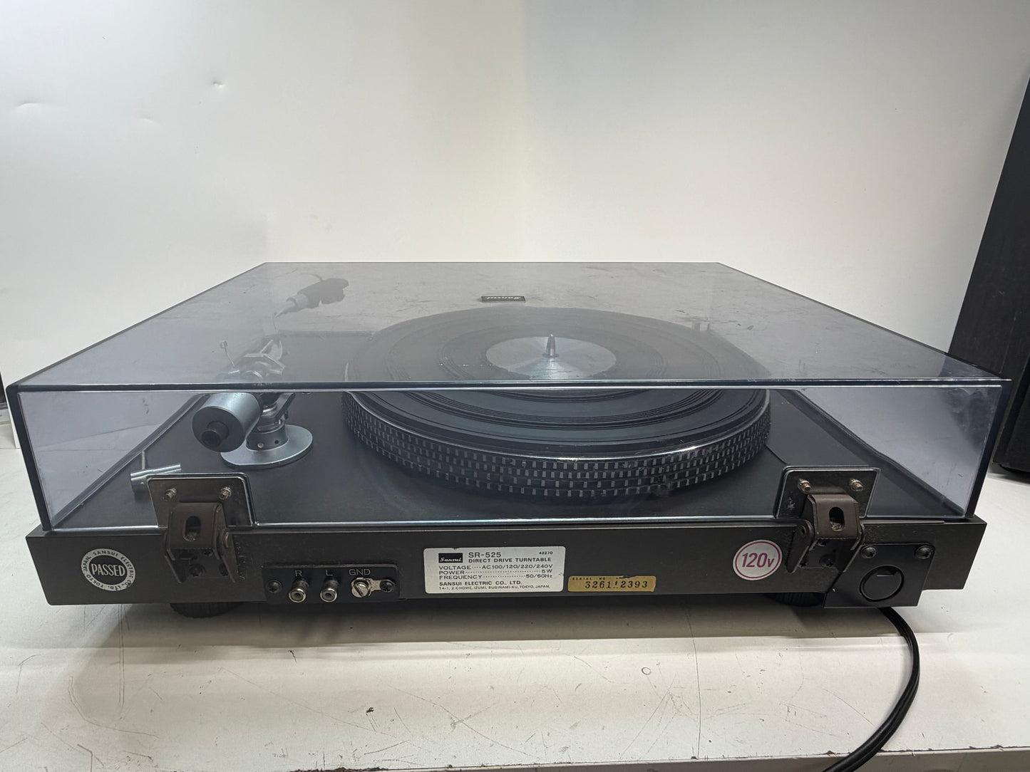 Sansui SR-525 Direct Drive Turntable w/ Sansui SV-27A Cart new OEM stylus Tested Working