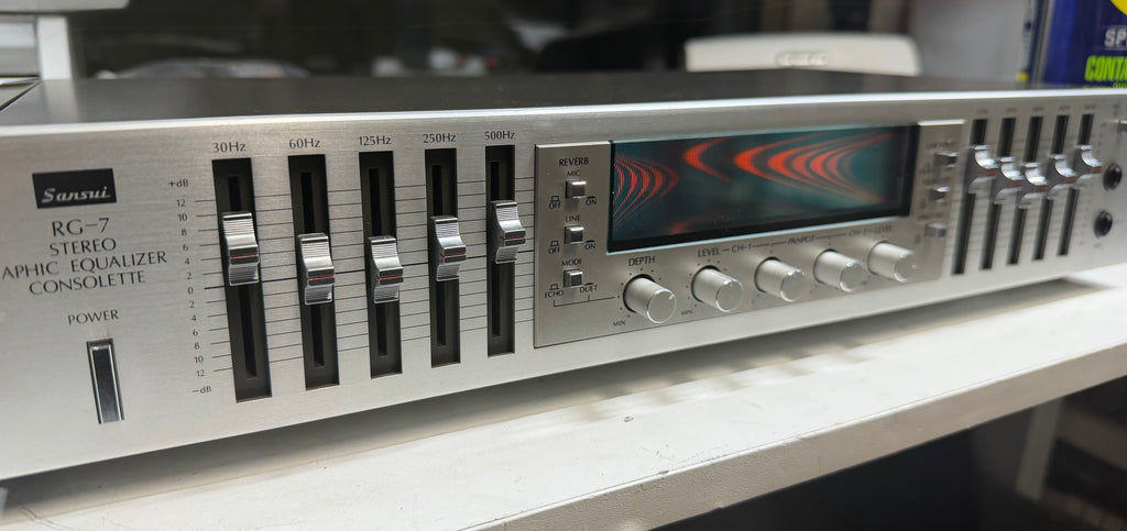 Sansui RG-7 vintage graphic equalizer and reverb – photo 2 of 10