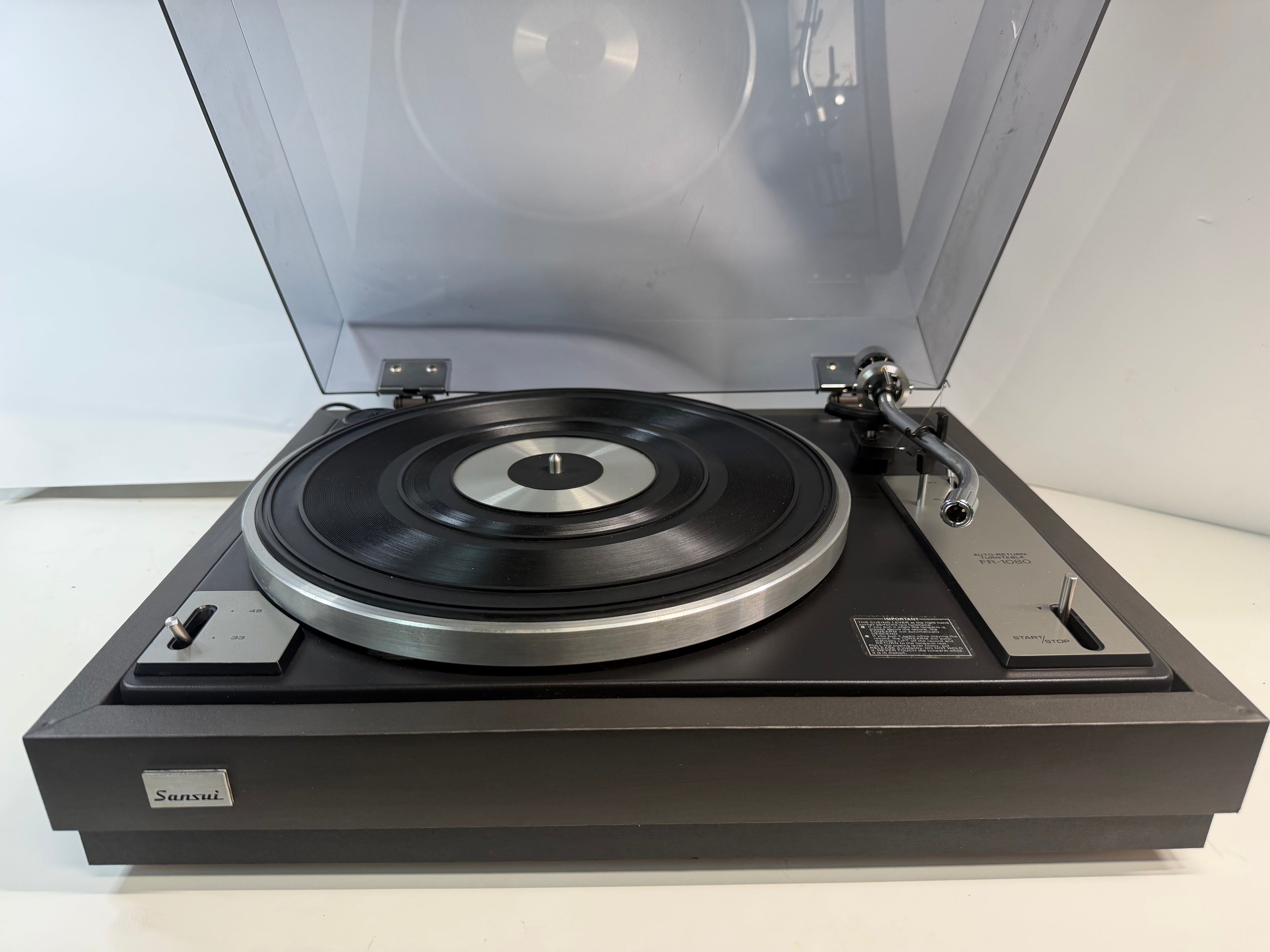Sansui FR-1080 Belt Drive Turntable – Tested, Clean, Smooth Playback
