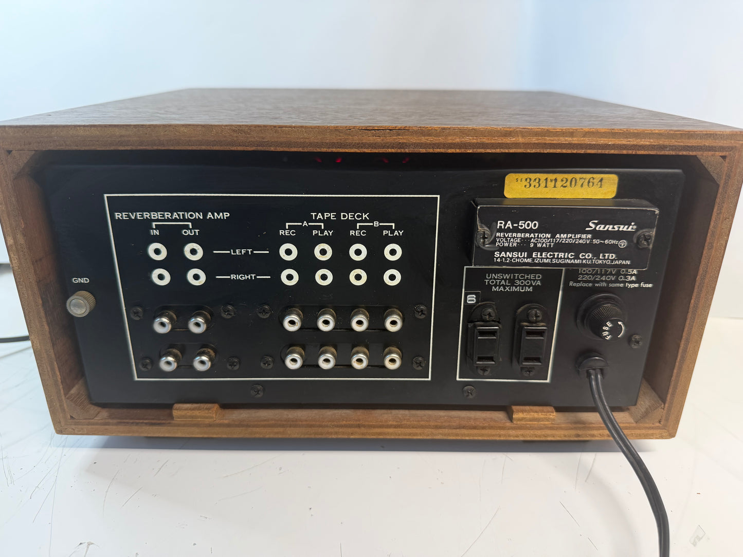 Sansui RA-500 Reverberation Amplifier DeoxIT Serviced Tested Read