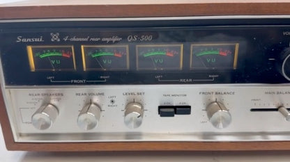 Sansui QS-500 Quad Decoder & Rear Amp – Serviced (DeoxIT), Fully Tested, Clean
