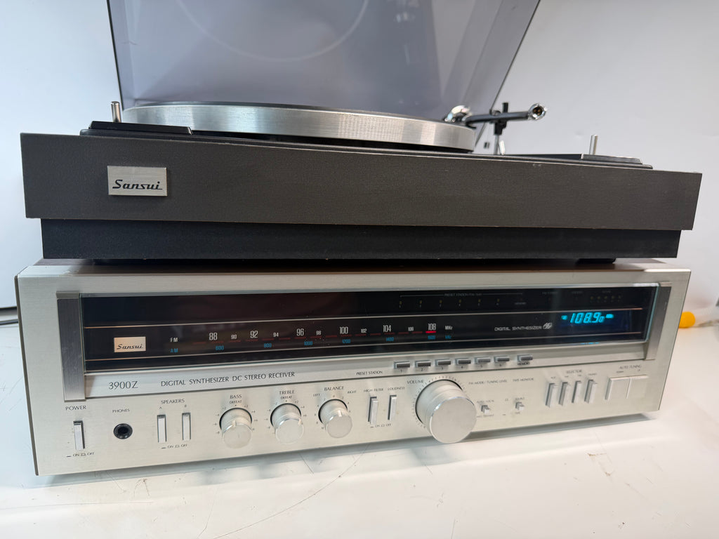 Sansui 3900Z Receiver FR-1080 Turntable Ortofon Cartridge Vintage System
