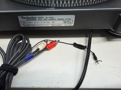 Technics SL-1900 Direct Drive Turntable DeoxIT Serviced Upgraded Feet