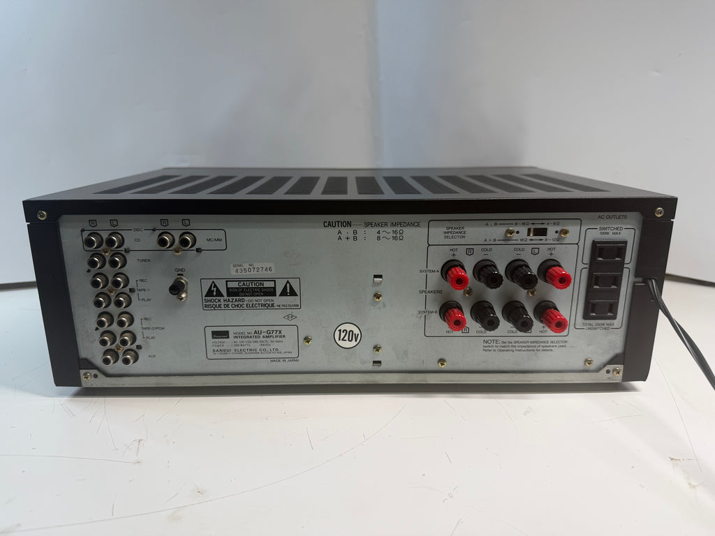 Sansui AU-G77X Integrated Amplifier Tested Clean Sound Great Condition