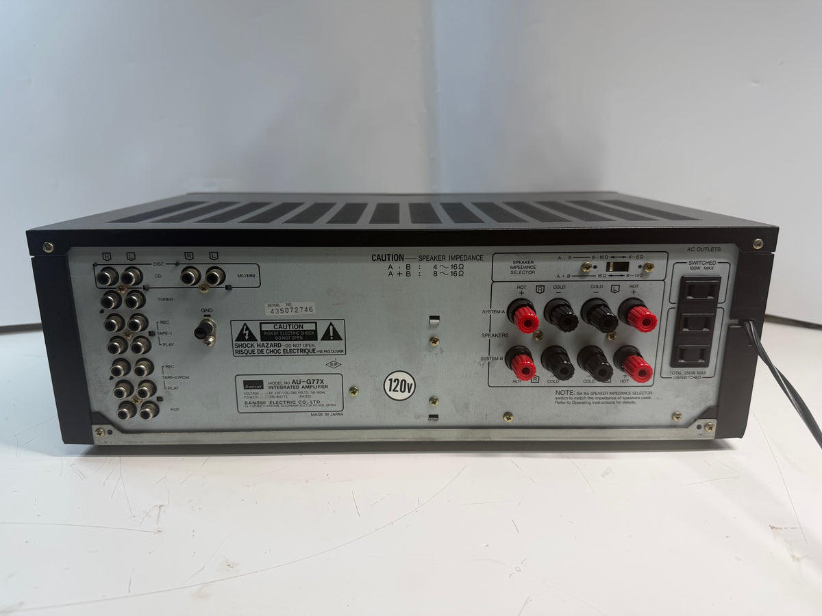Sansui AU-G77X Integrated Amplifier Tested Clean Sound Great Condition