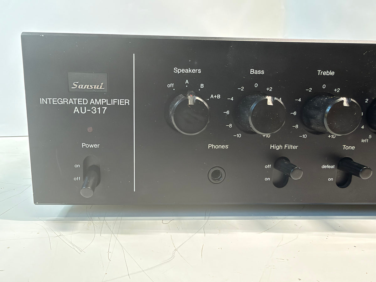 Sansui AU-317 Integrated Amplifier + AX-7 Audio Mixer Processor Tested