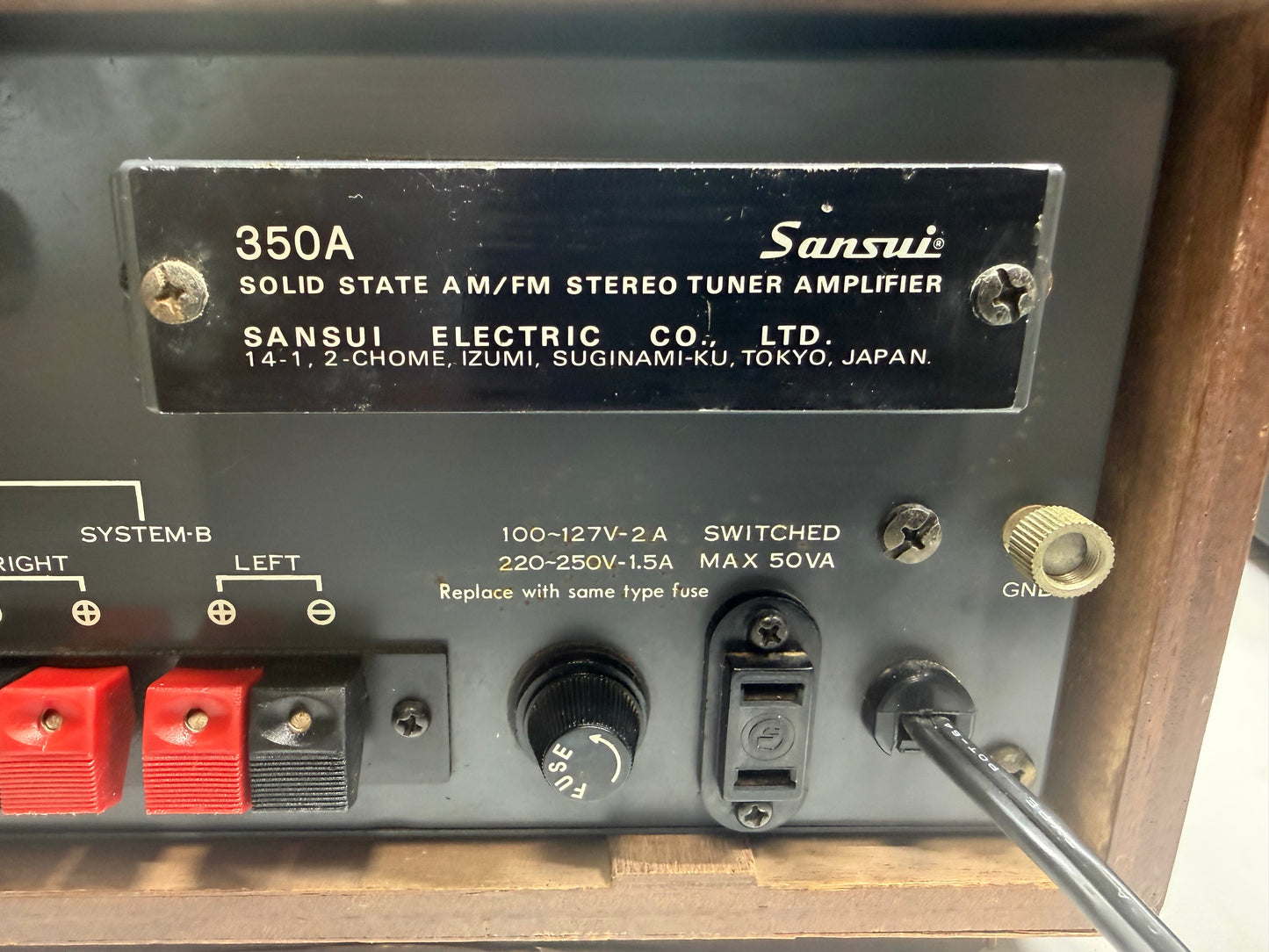Vintage Sansui 350A Stereo Receiver DeoxIT Serviced Tested Working