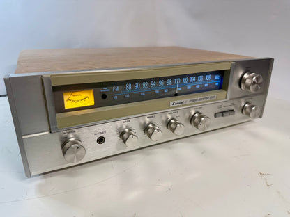 Sansui 1010 Stereo Receiver Custom Case Blue LED DeoxIT Serviced Vintage
