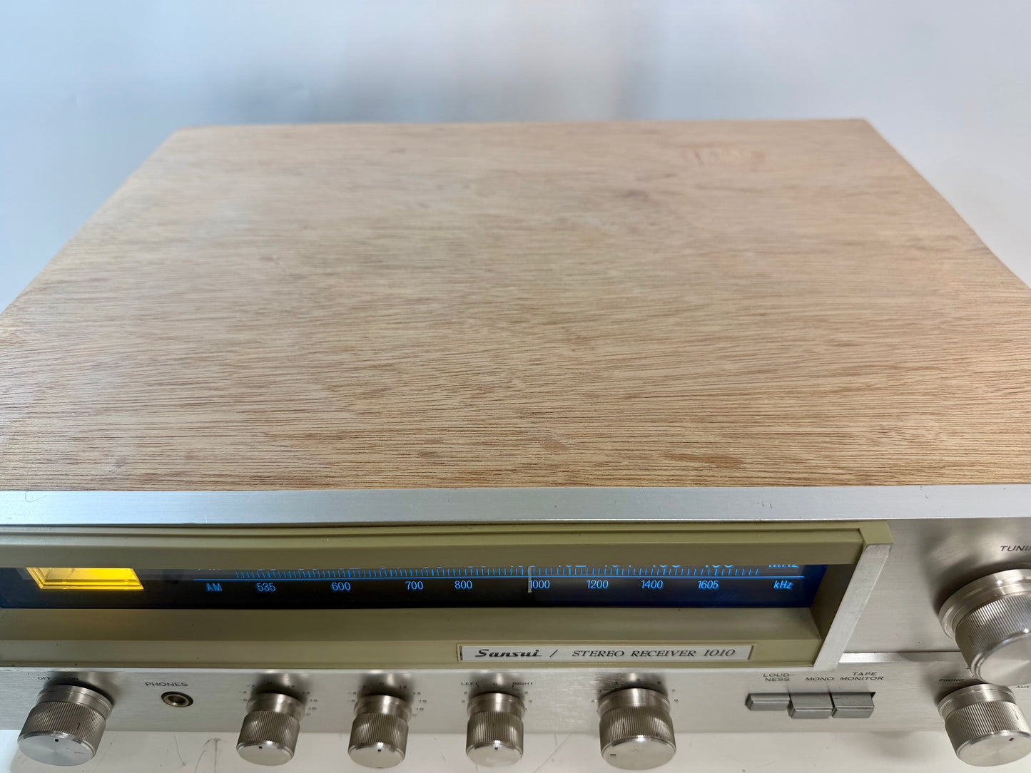 Sansui 1010 Stereo Receiver Custom Case Blue LED DeoxIT Serviced Vintage
