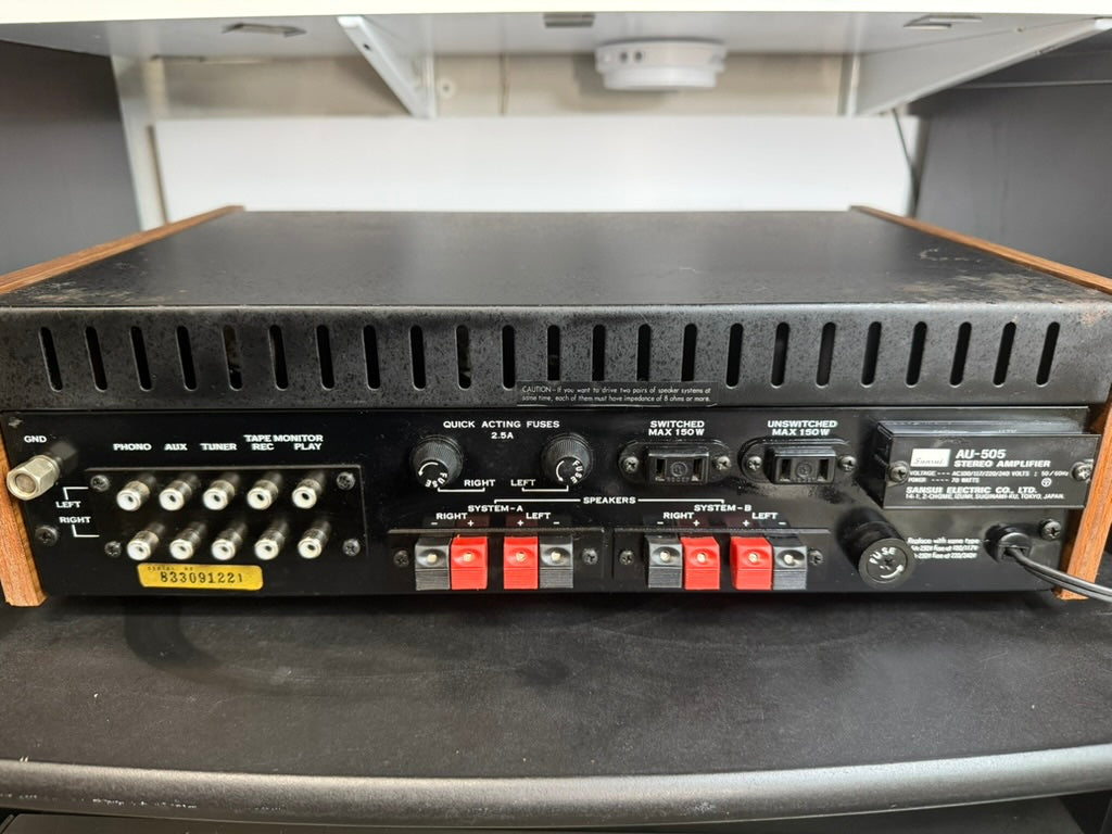 Sansui AU-505 Integrated Amplifier Serviced DeoxIT Tested Vintage