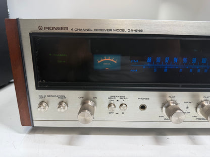 Pioneer QX-646 Quad Receiver Serviced DeoxIT New Lamps Tested Working