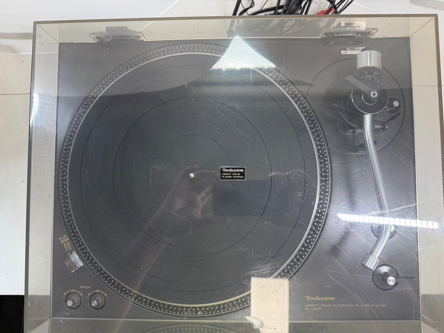 Technics SL-1400 Direct Drive Turntable DeoxIT Serviced Tested Working