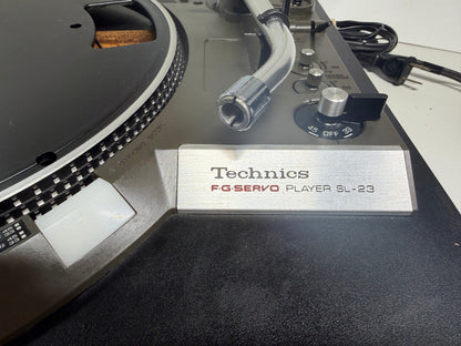Technics SL-23 FG Servo Black Japanese Edition – Vintage Belt Drive Turntable