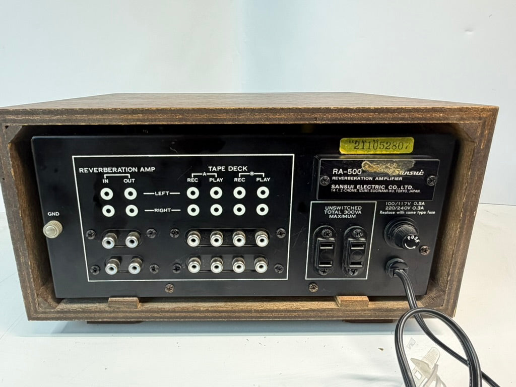Sansui RA-500 Reverberation Amplifier Tested Working Vintage Japan