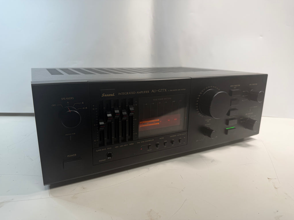 Sansui AU-G77X Integrated Amplifier Tested Clean Sound Great Condition