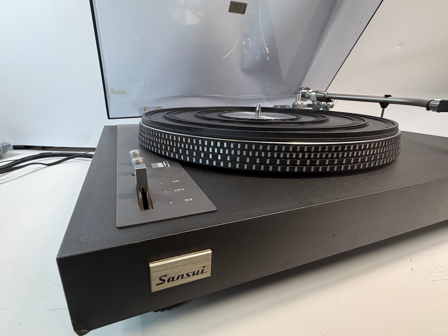 Sansui SR-525 Turntable w/ Micro Seiki MA-202 Mk II Tonearm & Ortofon 2M