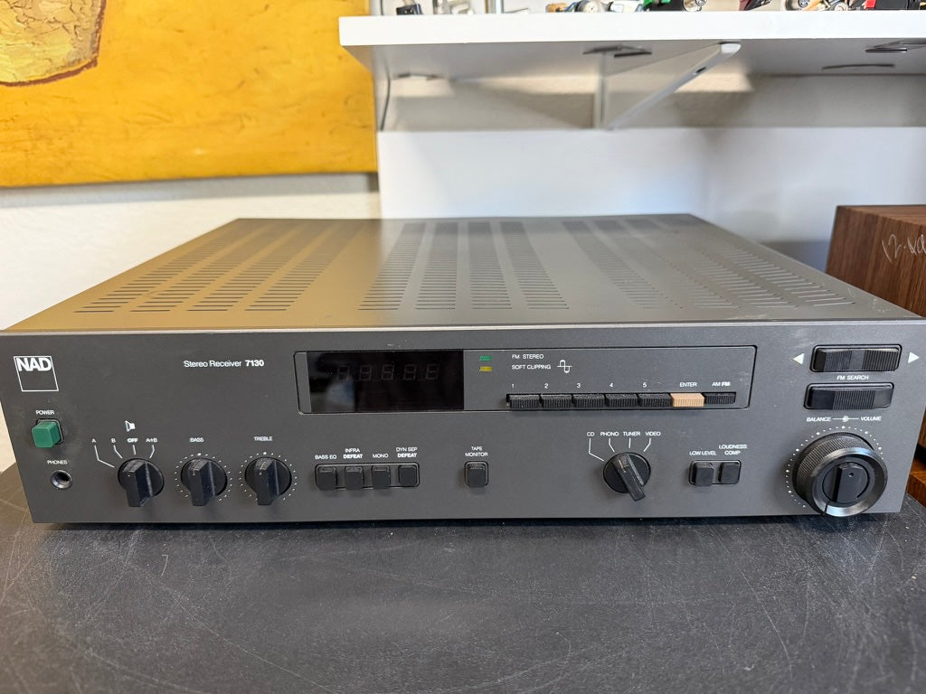 NAD 7130 High Current Stereo Receiver AM/FM Tuner Amplifier – Tested