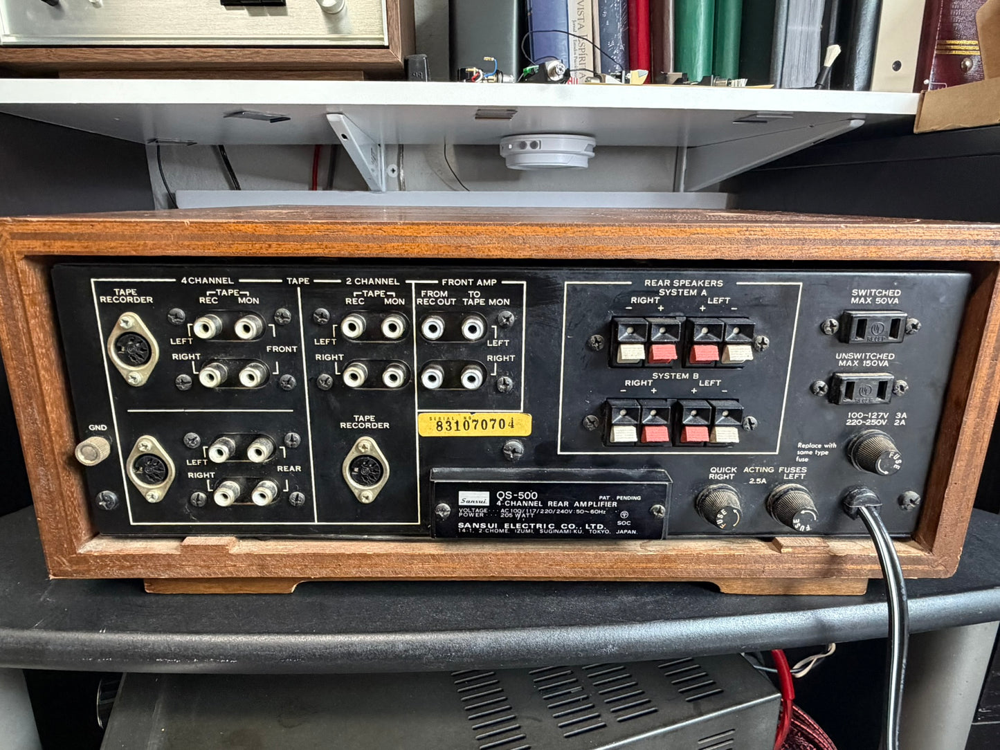 Sansui QS-500 Quad Decoder & Rear Amp – Serviced (DeoxIT), Fully Tested, Clean