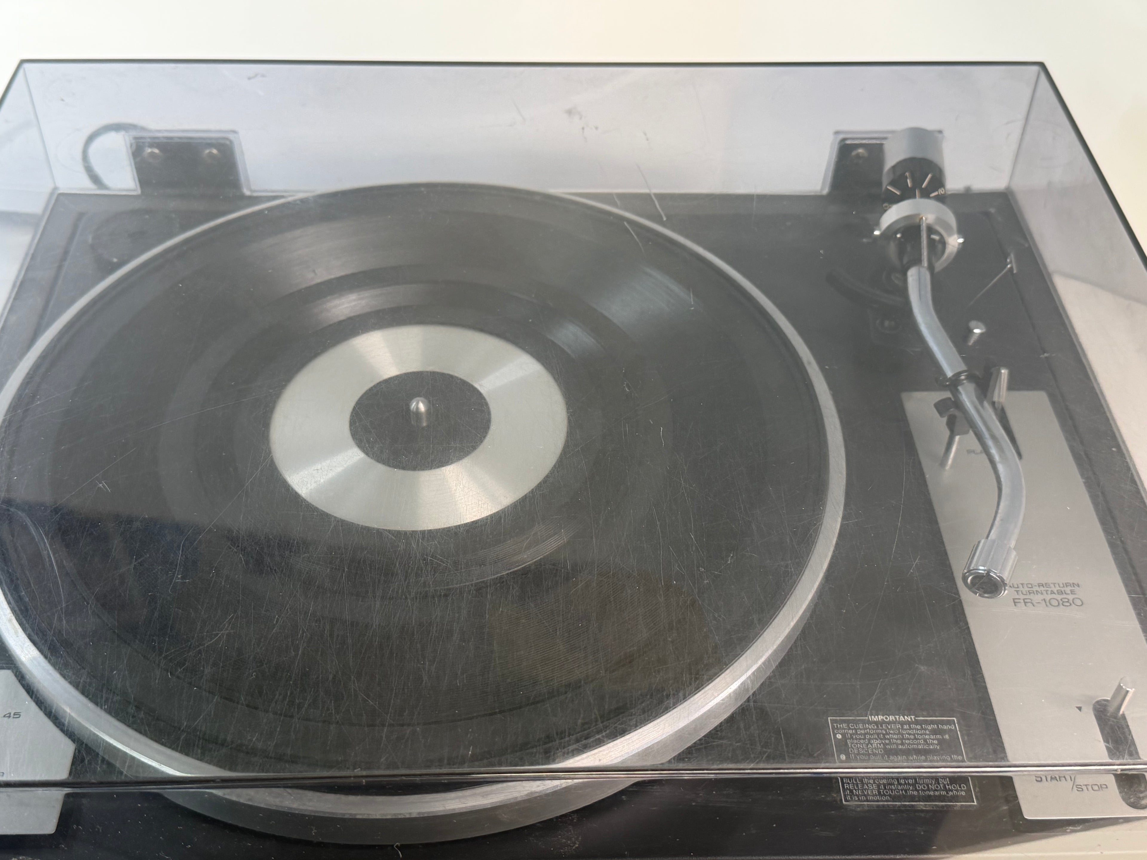 Sansui FR-1080 Belt Drive Turntable – Tested, Clean, Smooth Playback
