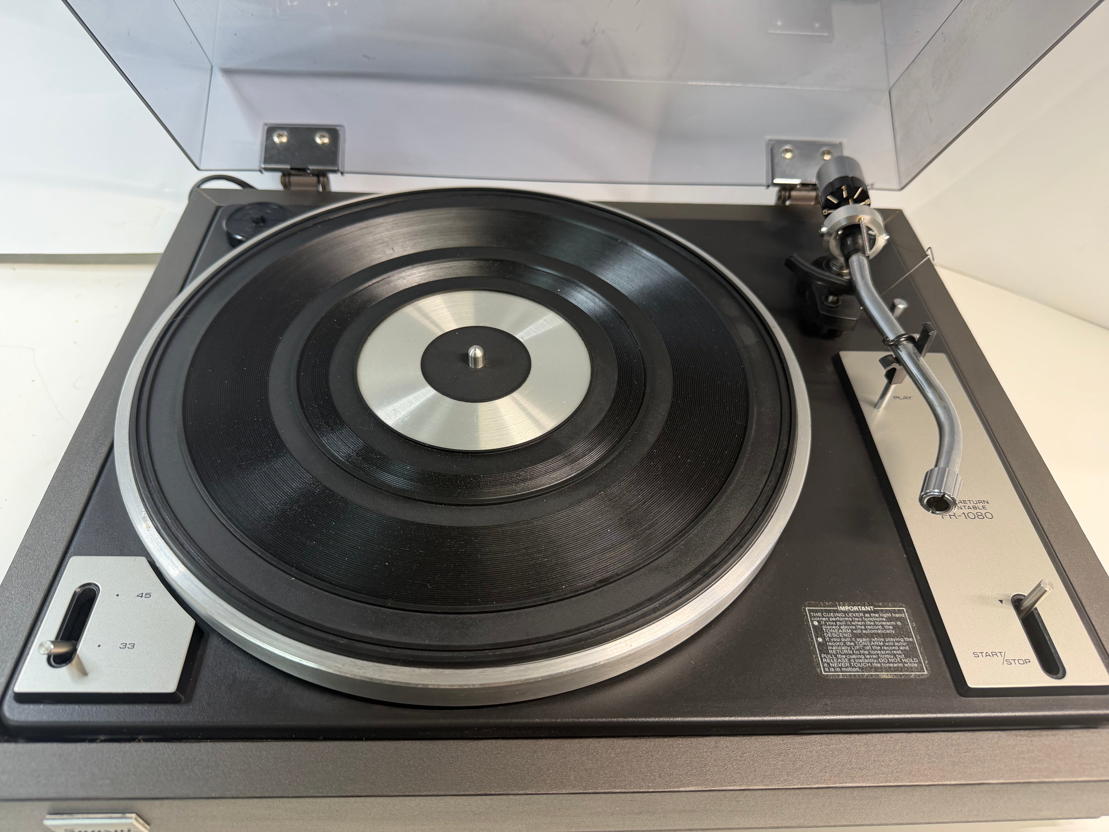 Sansui FR-1080 Belt Drive Turntable – Tested, Clean, Smooth Playback