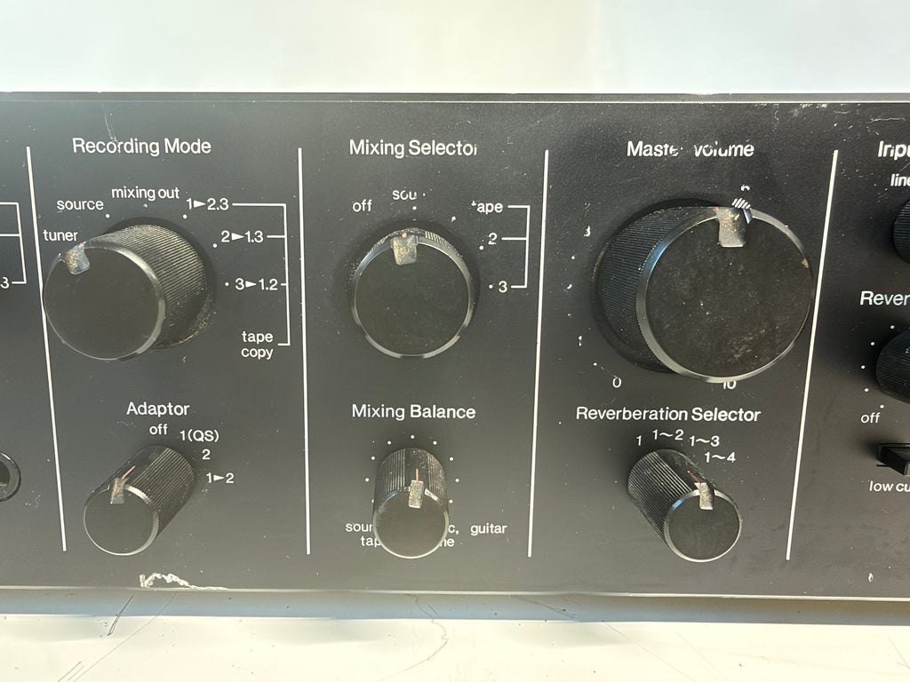Sansui AU-317 Integrated Amplifier + AX-7 Audio Mixer Processor Tested