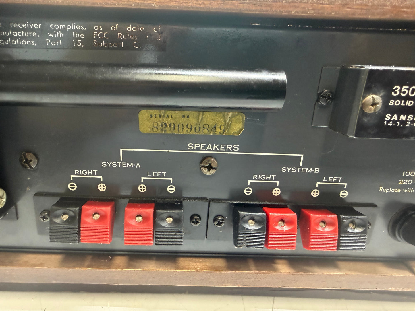 Vintage Sansui 350A Stereo Receiver DeoxIT Serviced Tested Working