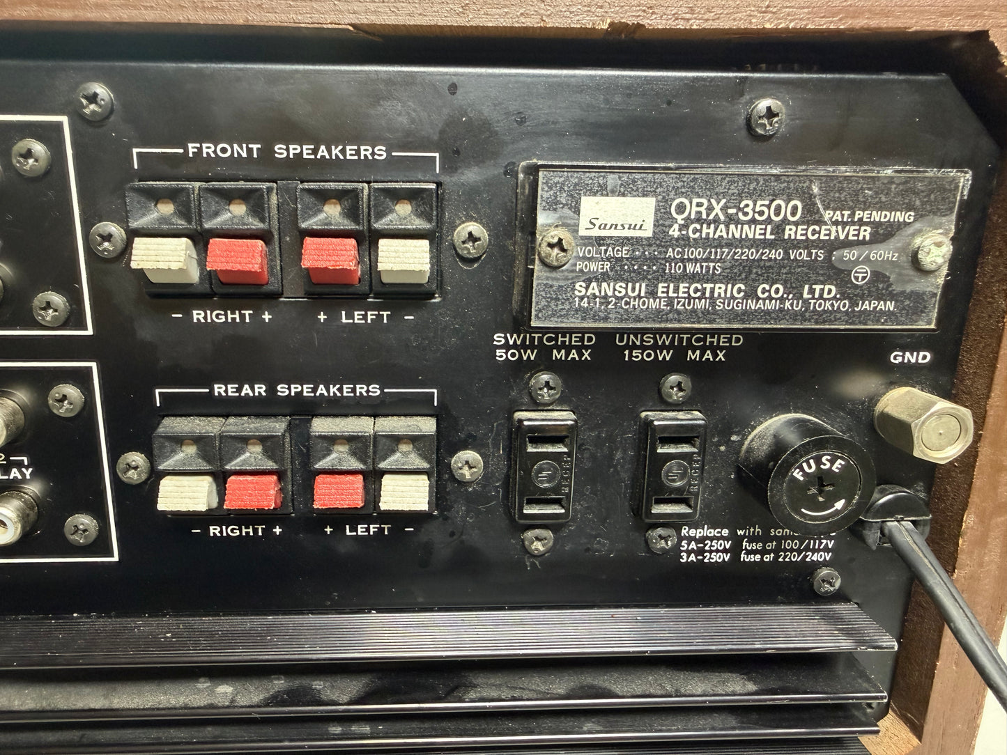 Sansui QRX-3500 Quad Receiver Serviced DeoxIT Tested Excellent Condition