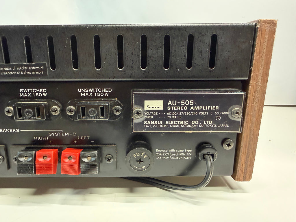 Sansui AU-505 vintage integrated amplifier – photo 10 of 14