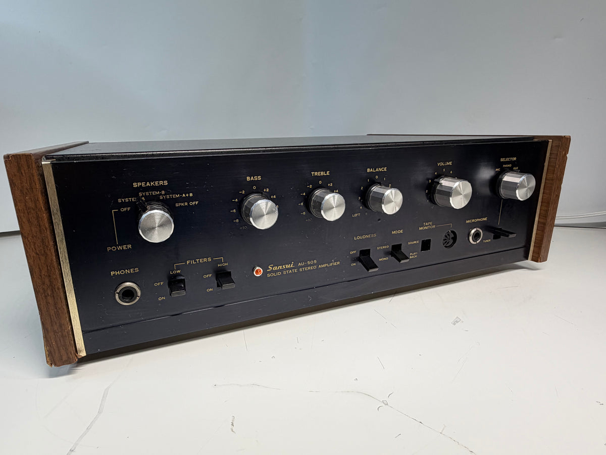 Sansui AU-505 Integrated Amplifier DeoxIT Cleaned Tested