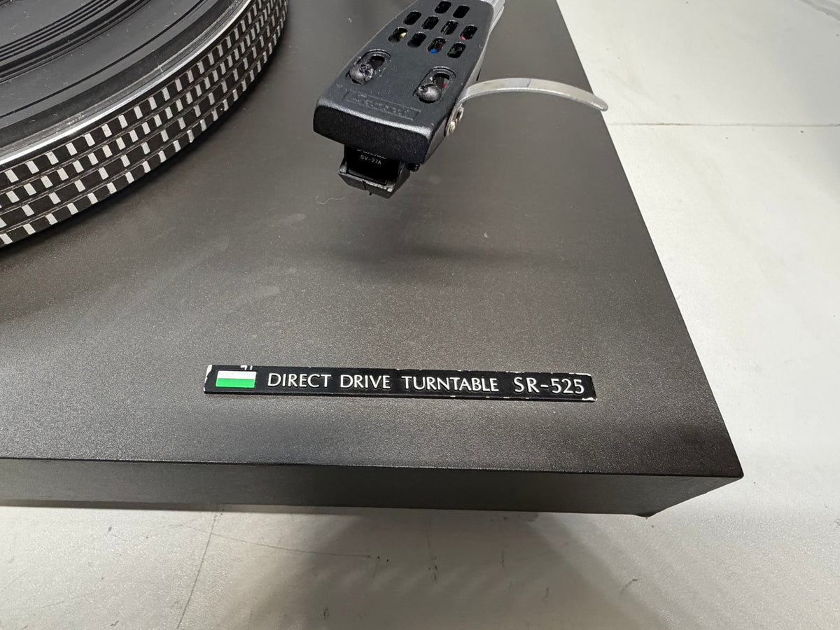 Sansui SR-525 Direct Drive Turntable w/ Sansui SV-27A Cart new OEM stylus Tested Working