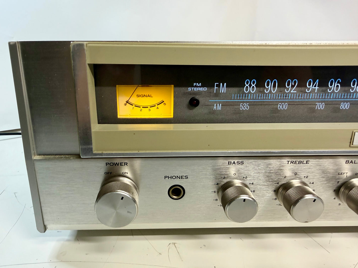 Sansui 1010 Stereo Receiver Custom Case Blue LED DeoxIT Serviced Vintage
