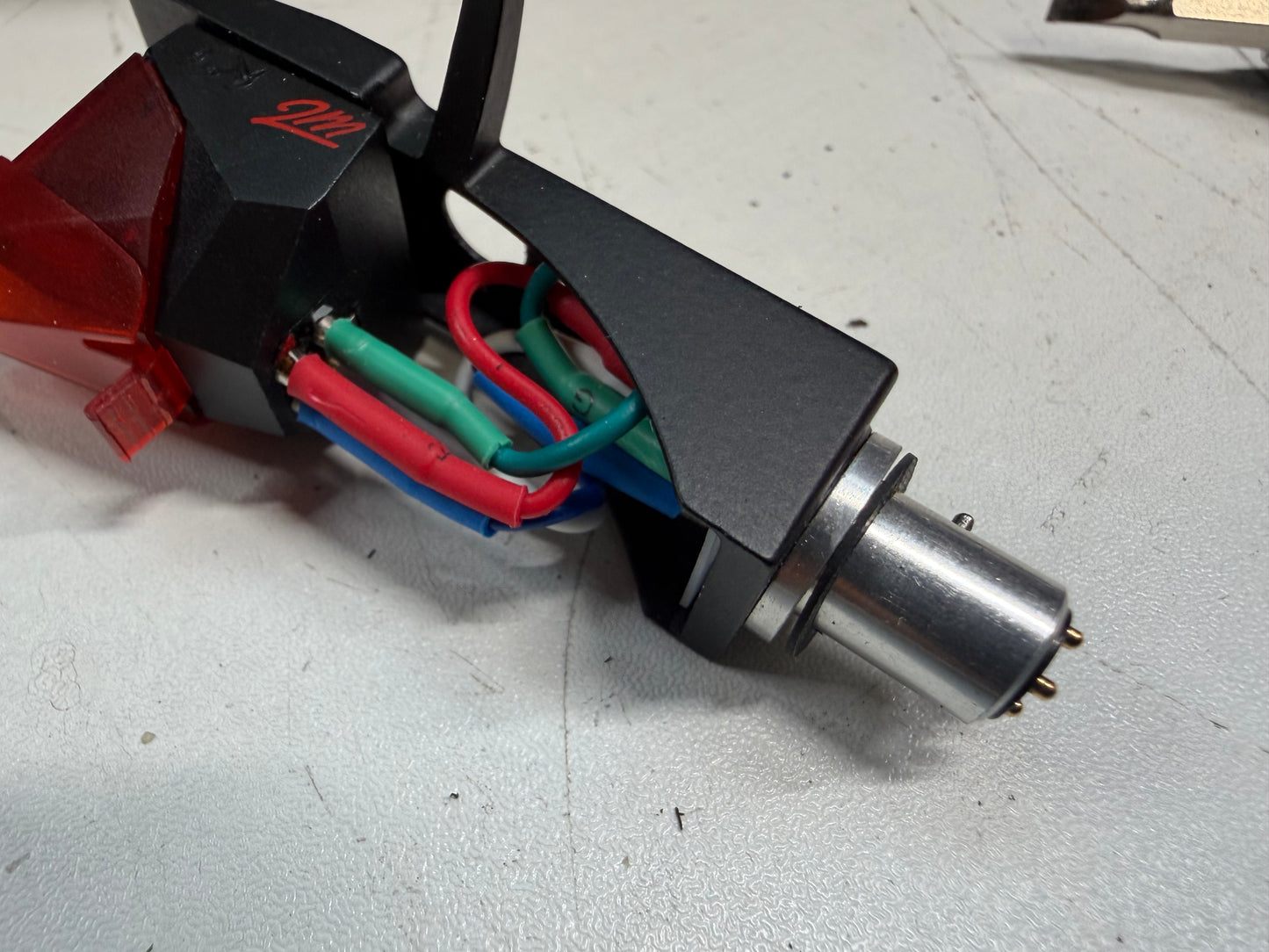 Ortofon 2M Red Cartridge on Genuine Technics Headshell Tested Working