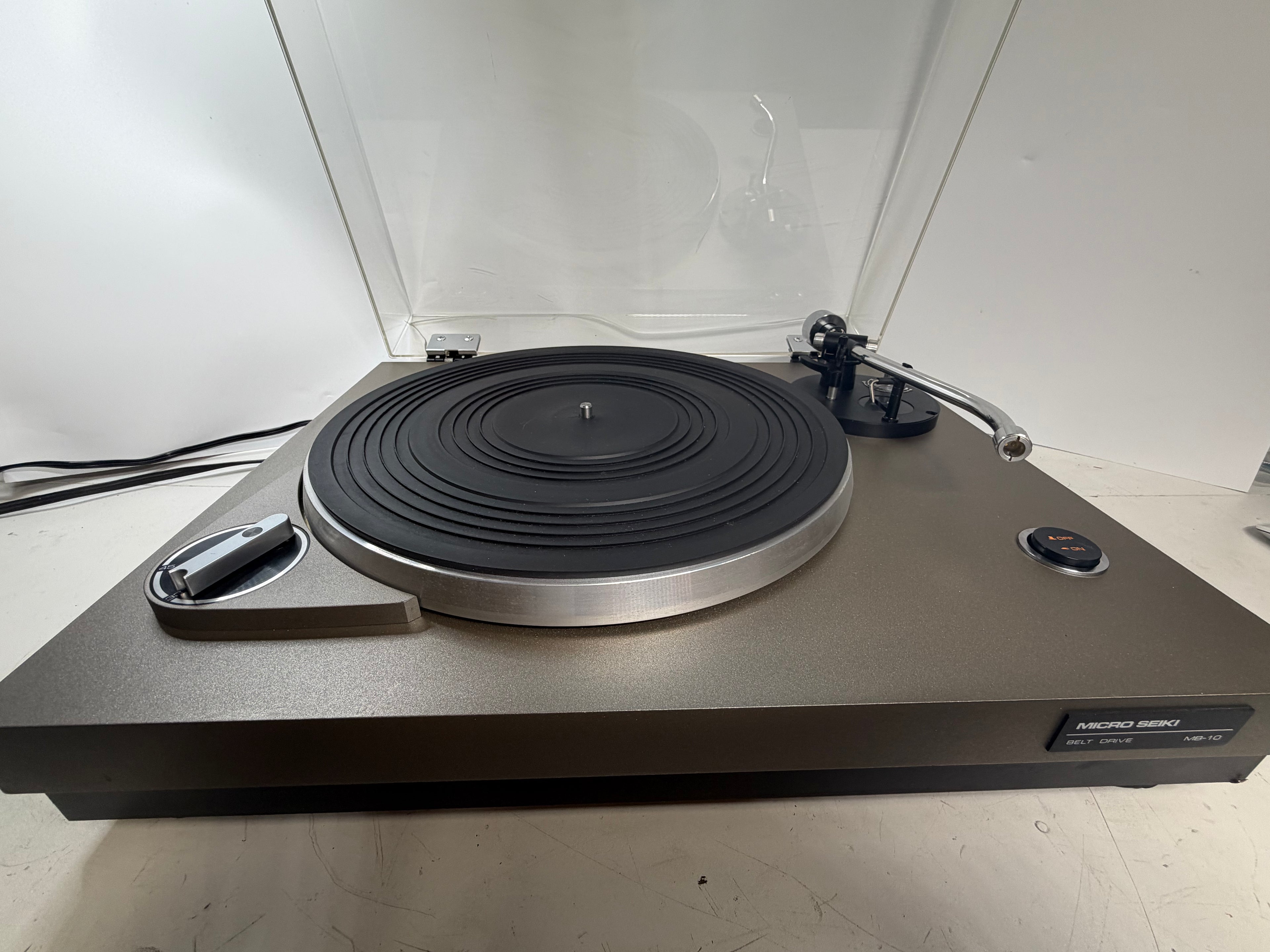 Micro Seiki MB-10 Belt Drive Turntable New Belt Tested Working Vintage