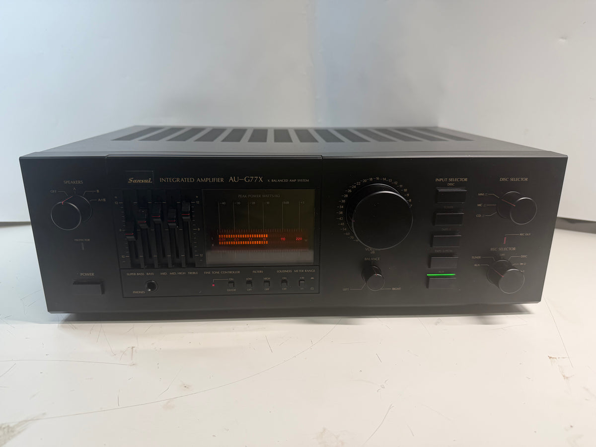 Sansui AU-G77X Integrated Amplifier Tested Clean Sound Great Condition