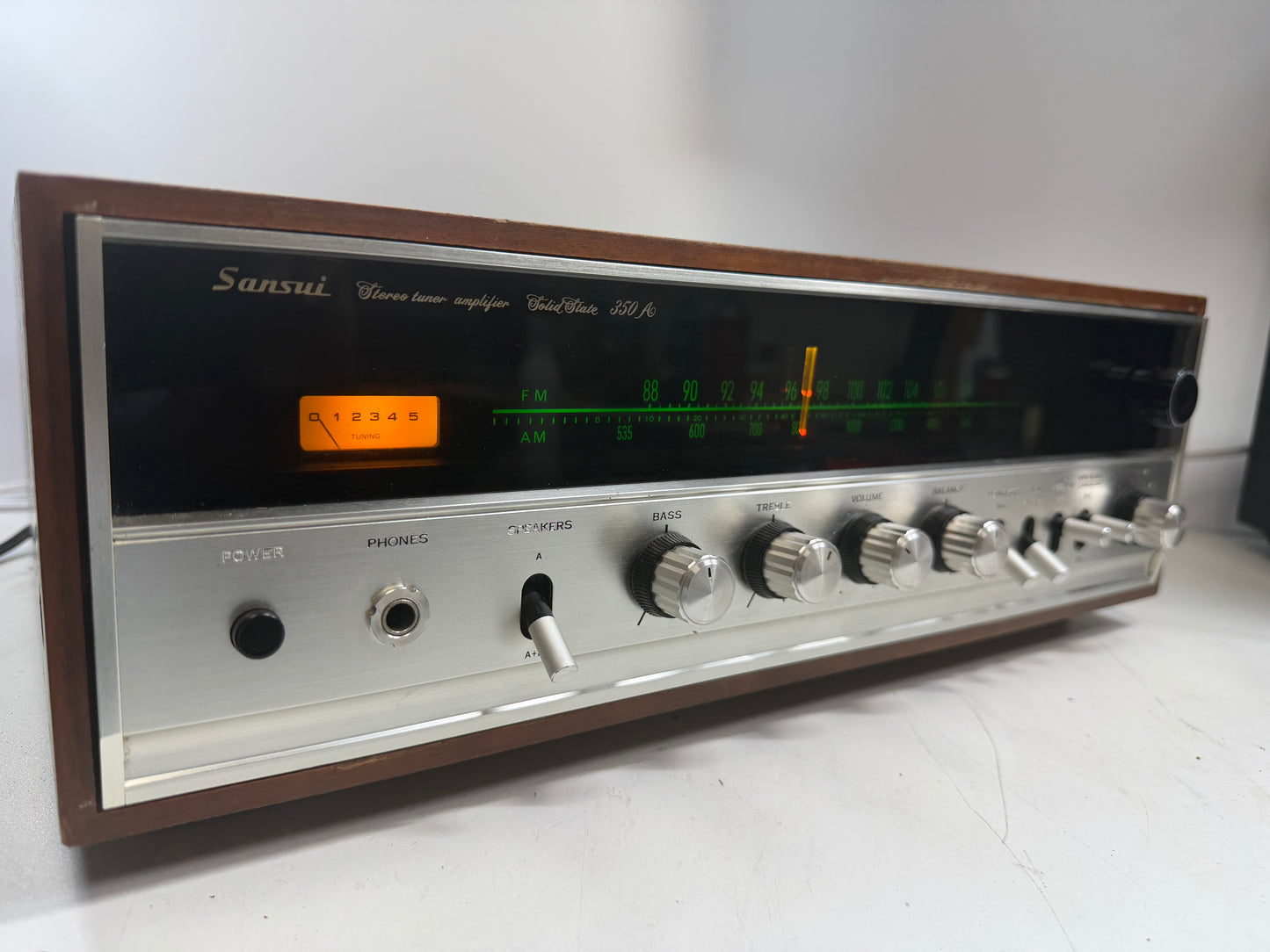 Vintage Sansui 350A Stereo Receiver DeoxIT Serviced Tested Working